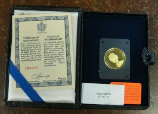 Rare 1978 $100 Gold Coin (proof,  Pf) Canadian Unification W/ Case & Canada