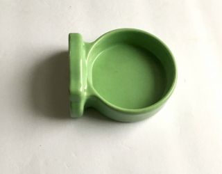 Vintage Ceramic Green Cup Holder Bathroom Antique Porcelain 1920 