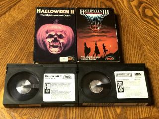 Halloween 2 And Halloween 3 Beta Betamax Tapes Not Vhs Very Rare Oop