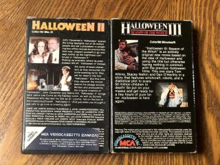 Halloween 2 And Halloween 3 Beta Betamax Tapes Not VHS Very Rare Oop 3