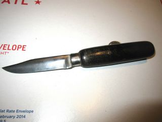 Vintage Unknown Maker Leather Trimming Knife Good Antique Cond.