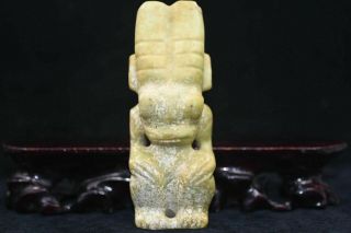 Old Chinese Neolithic Hongshan Jade Hand Carved Amulet Pendant 591g D720