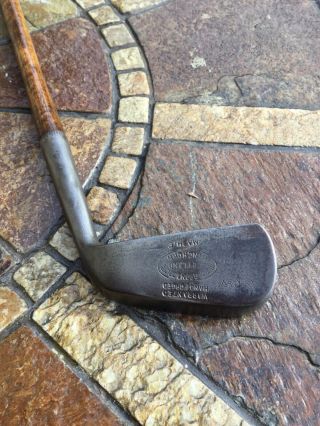 W.  M.  Gibson Mashie Vintage Antique Hickory Golf Clubs
