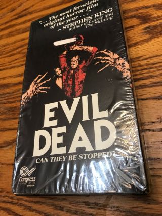 Rare Htf Oop Evil Dead Vhs By Congress Video Group - Horror Not Rated Version