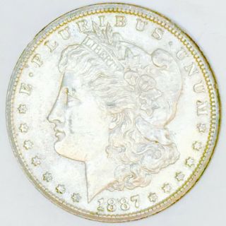 1887 S Morgan Choice Bu,  Ultra Scarce Date Rare S Wow Coin Nr 10851