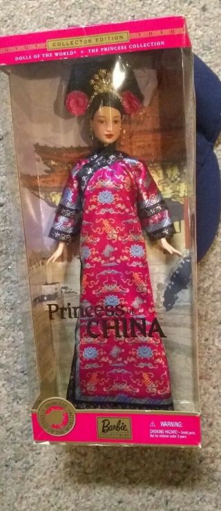 Barbie Doll Princess Of China 2001 Dolls Of The World Nib