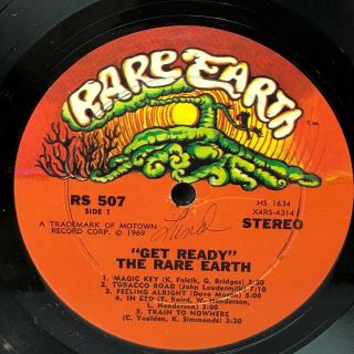 Rare Earth ‎Get Ready 1970 Repress Vinyl LP Record Psych R&B Soul Shrink VG, 3