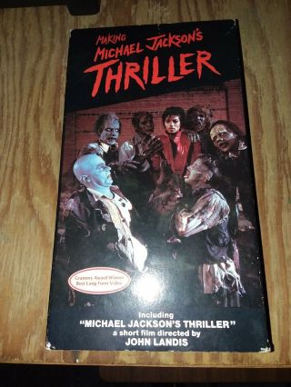 Making Michael Jackson ' s Thriller VHS 1983 Horror 80s Vestron Rare Music Video 2
