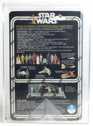 Vintage Kenner Star Wars 12 Back - A Ben (Obi - Wan) Kenobi (White Hair) AFA 75 NR 3