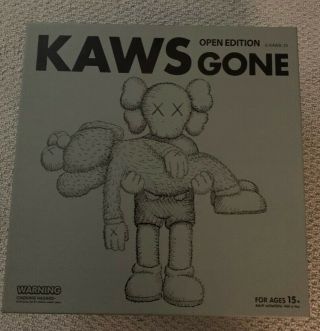 Kaws Gone Companion Bff Vinyl Figure Brown & Blue 2019 Ngv Ready To Ship