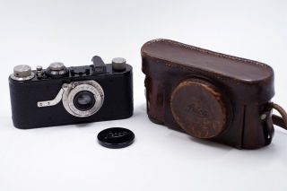 Rare Exc,  Leica Leitz Ia Camera W/ Elmar 50/3.  5 Lens Early Sn 18309