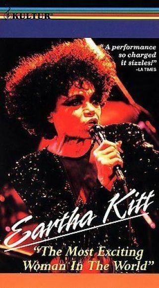 Eartha Kitt The Most Exciting Woman In The World Live Concert Vhs Ultra Rare Oop