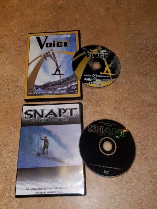 Snapt The Movie & Voice A 16mm Film (2 Rare Dvd) Surf & Snowboarding