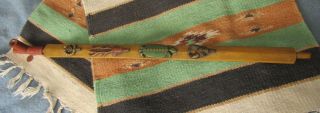 Sioux Catlinite Pipe And Figural Carved Wood Stem With Four Animal Effigies,  Rare