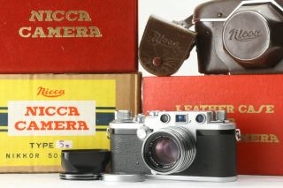 【rare N Mint】nicca Type - 5 Rangefinder Film Camera W/ 50mm F/2 From Japan 162