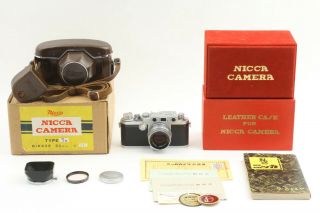 【RARE N MINT】Nicca type - 5 Rangefinder Film Camera w/ 50mm F/2 From JAPAN 162 2