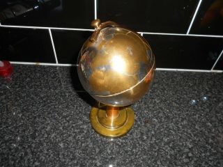 Vintage Brass World Globe Cigarette Holder