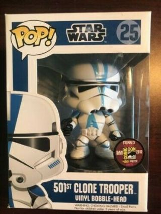 Funko Pop 501st Clone Trooper - Comic Con - Star Wars 25 - Very Rare