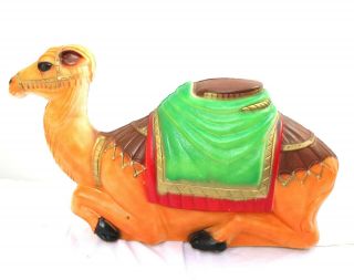 Rare Vintage Empire Camel Nativity Blow Mold Plastic Yard Decoration Christmas