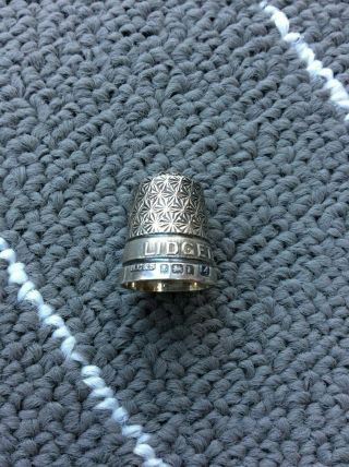 Stunning Antique Solid Silver Henry Griffiths & Son Thimble Birmingham 1930