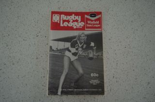 Rugby League News Rare 1982 Winfield State League Brl Programme