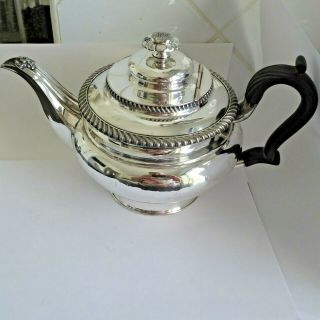 Vintage Heavy Quality Traditional Silver Plate Teapot Tea Pot 4 - 6 Cup Gleaming