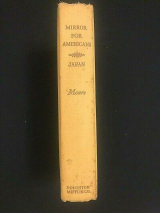 EXTREMELY RARE 1ST ED 1948 MIRROR FOR AMERICANS JAPAN HELEN MEARS 2