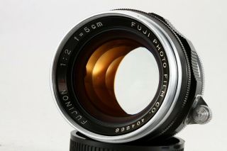 Very Rare Fuji Fujinon 50mm 5cm F2 L Lens,  Leica Ltm 39  From Japan 4048