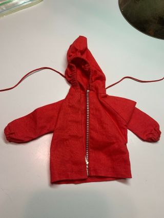 Vintage Tressy Doll Red Hooded Zipper Jacket W Tag