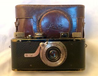 Rare Historic Leica I (a) Model A Camera,  Leather Case