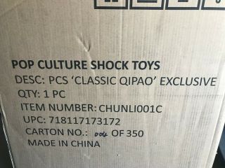 Pop Culture Shock Chun Li Classic Qipao 1:3 Scale Statue,  Street Fighter,  Capcom 3