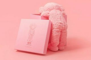 KAWS / KAWSONE BFF Pink Plush 2019 Limited Edition Of 3000 IN HAND 2