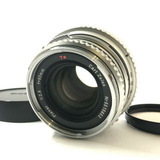 【rare T Silver N.  Mint】 Hasselblad Carl Zeiss C Planar 80mm F/2.  8 From Japan 924