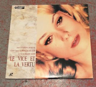 Roger Vadim Rare Japan Laserdisc Of French Language Le Vice Et La Vertu Deneuve
