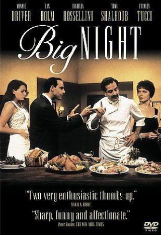 Big Night (dvd))  Stanley Tucci,  Region 1 Rare Oop,  Like $12.  98 Ships