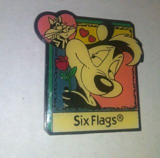 Rare Vintage Six Flags Magnet Pepe Le Pew Skunk 90 
