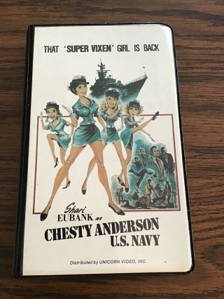 Chesty Anderson U.  S Navy Vhs Clamshell Htf Cult Classic Rare