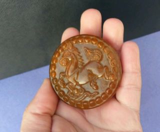 Collectable Old Chinese Jade Hand Carved Horse Seal
