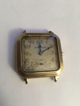 Antique Vtg Hadsworth Quality 14k Gold Filled Hamilton Automatic Watch