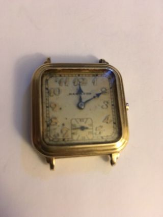 Antique Vtg Hadsworth Quality 14k Gold Filled Hamilton Automatic Watch 2