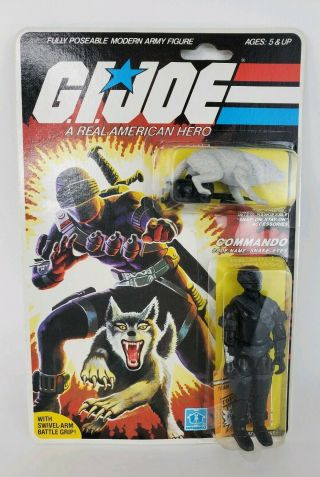 1985 Snake Eyes & Timber Wolf Moc Carded Gi Joe Figure Hasbro Commando Vintage