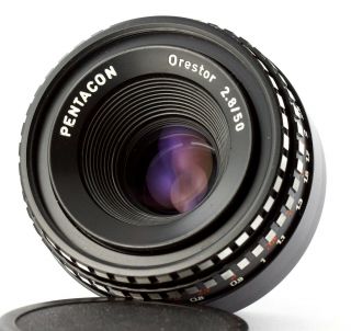 Rare M42 Lens Pentacon Orestor 50mm F/2.  8 Meyer - Optik GÖrlitz Domiplan 2.  8/50