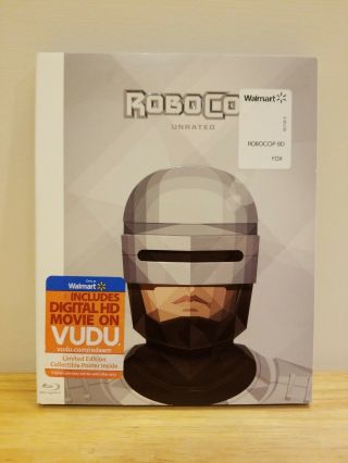 Robocop (blu - Ray Disc,  1987) Complete With Rare Oop Slipcover Ships