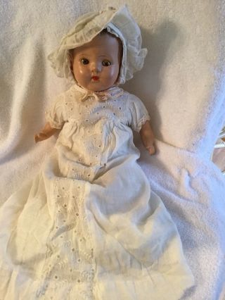 Vintage 15 - 1/2” Composition Baby Doll