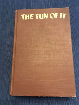 The Fun Of It Amelia Earhart Signed 1st Edition With Rare Record