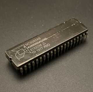 Amd Md8088ab/am9080admb Cpu Ceramic Dip40 5mhz 8088 X86 16 - Bit Processor Rare