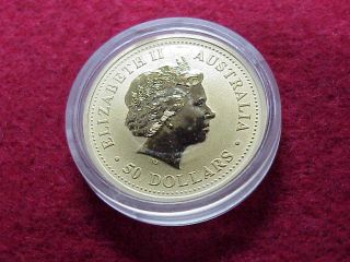 2002 Australian Gold Nugget Rare 1/2 Oz Gold Coin Special Privy