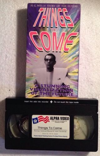 Things To Come (Prev.  Viewed VHS) H.  G.  Wells Story of the Future RARE HTF 3