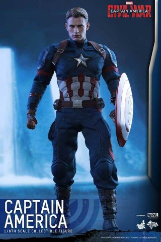 Hot Toys - Mms 350 - Captain America (civil War) 1/6 Scale Figure,