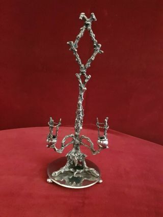 Antique Silver Plated Candle Holder? By Horace Woodward & Co